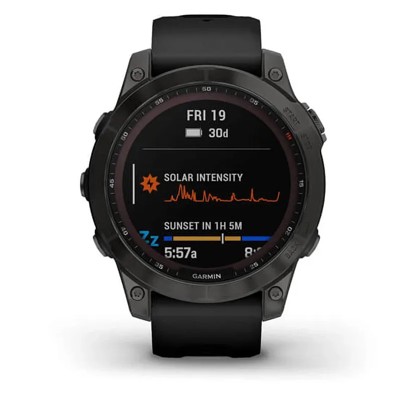 Garmin Fenix 7 Sapphire GPS Watch Black DLC Titanium/Black-1